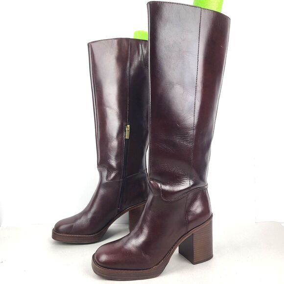 Vince Camuto GIBI Knee High Leather Boots 9M - Picture 1 of 15